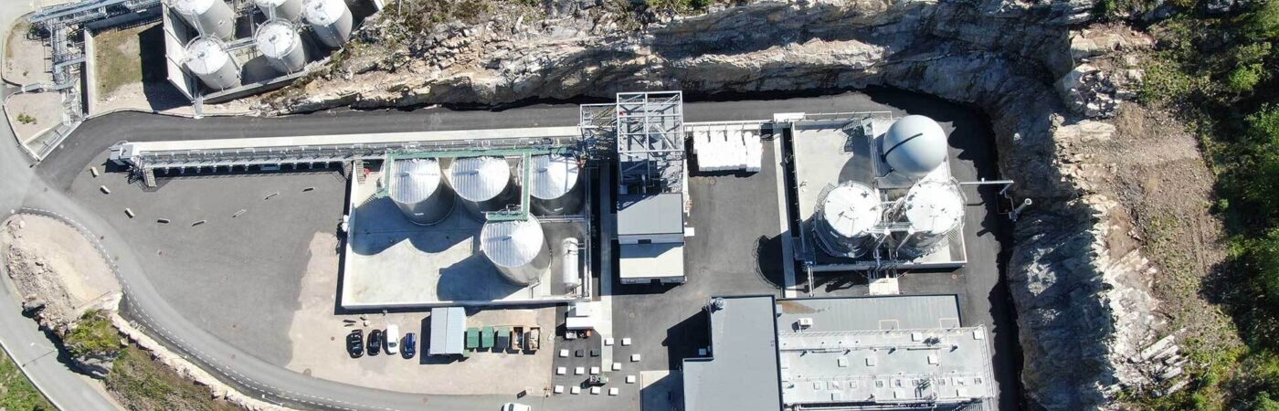Aerial view Lindesnes Plant OPT